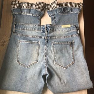 Vintage America Ankle Jean with Flare Detailing